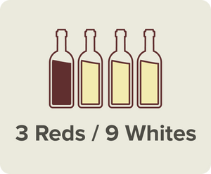 3 reds / 9 whites