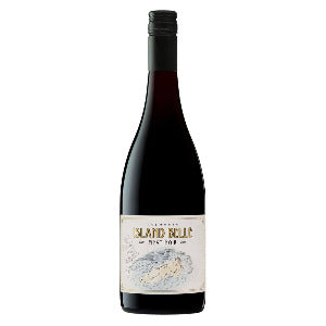 Wine bottle labeled 'Island Belle' on a white background